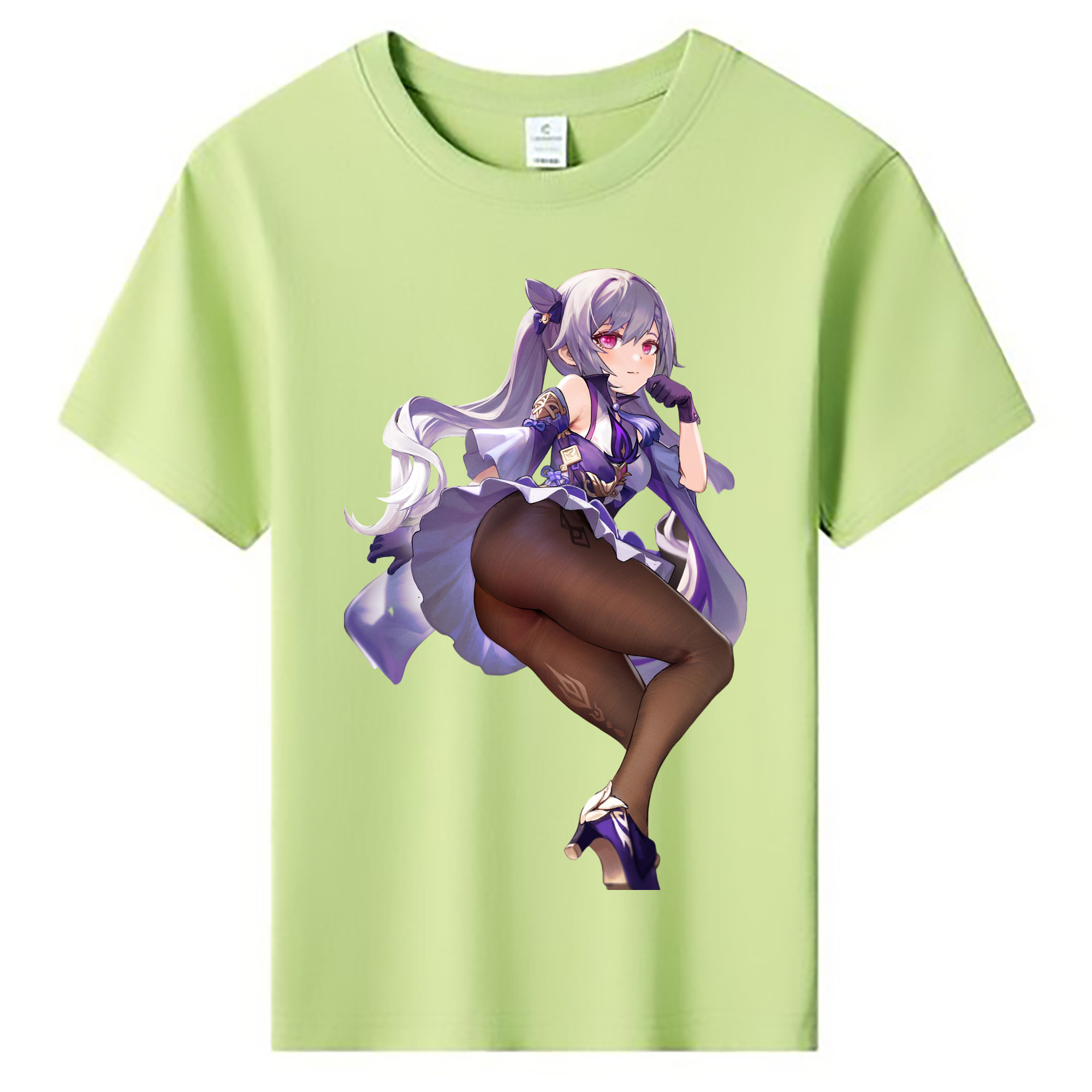 げんし神 刻晴 こくせい genshin Kokusei 綿100％キッズTシャツ（フロントプリント）